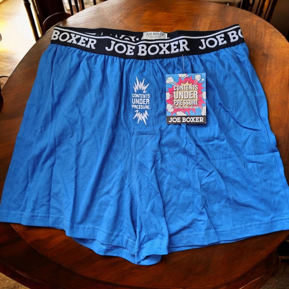 🩲 Joe Boxer “Contents Under Pressure” Men’s Boxer Short – Size M – NWT